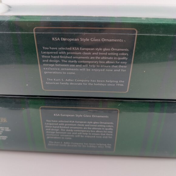 🎄 Set of 18 Vintage-Style Glass Ornaments - Card holders - Kurt Adler - Picture 7 of 12